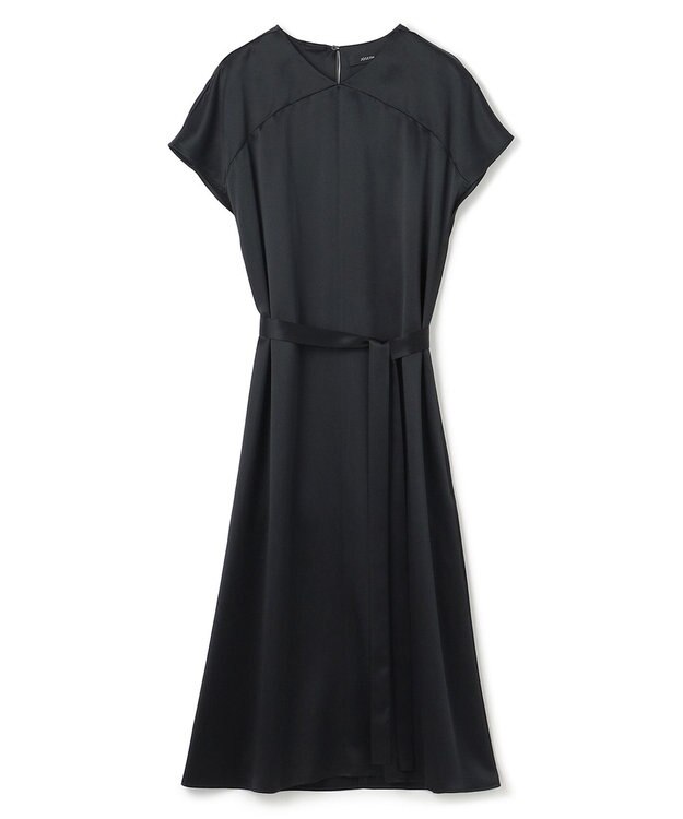 JOSEPH 【洗える】シルクサテン　ドレス Black
