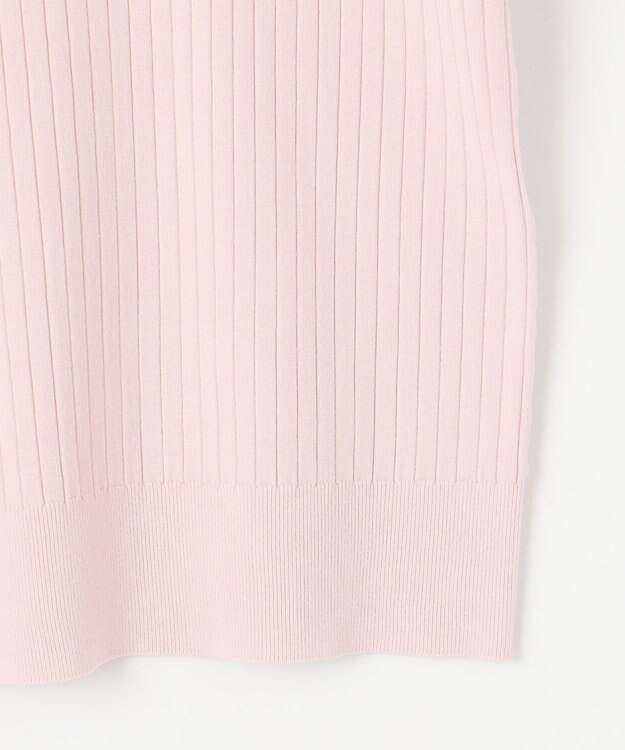 J.PRESS LADIES 【洗える】RAYON STRETCH PLAIN クルーネック ニット ピンク系