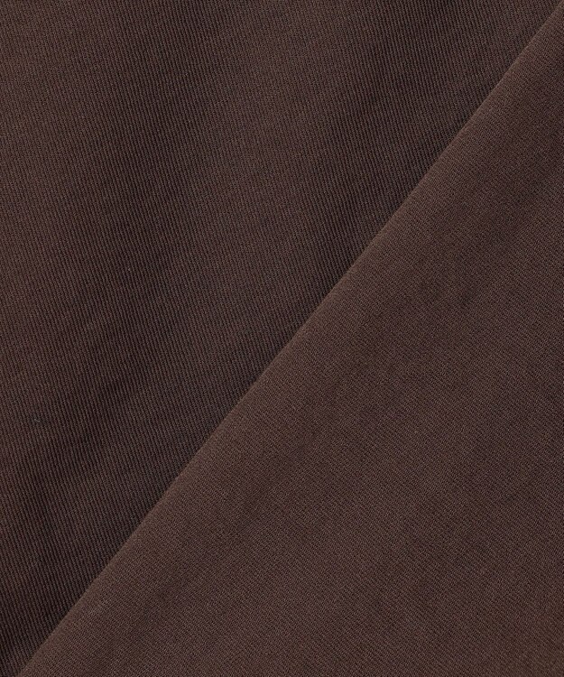 自由区 S シアーフリルジャージー カットソー ダークブラウン