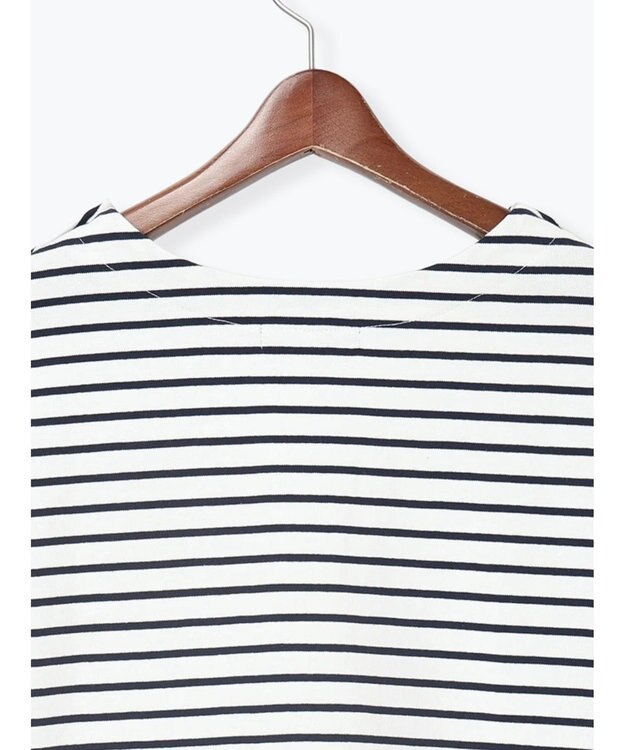 Te chichi ショルダー釦ボーダーカットソー ネイビー