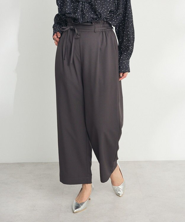 CRAFT STANDARD BOUTIQUE フリルウエストパンツ Dark Gray