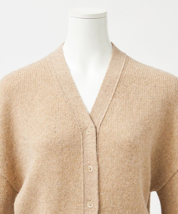 23区 【エステータ】シャイニーカーディガン ベージュ