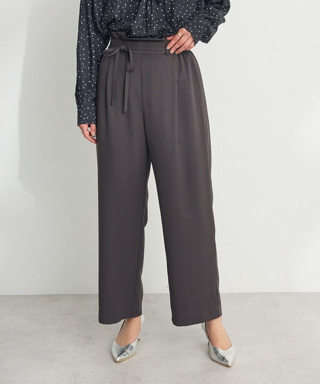 CRAFT STANDARD BOUTIQUE フリルウエストパンツ Dark Gray