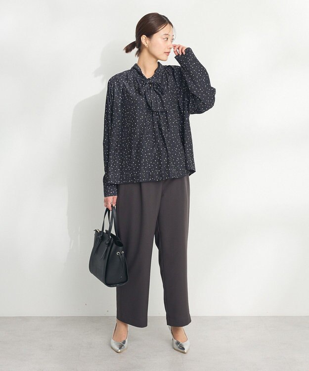 CRAFT STANDARD BOUTIQUE フリルウエストパンツ Dark Gray