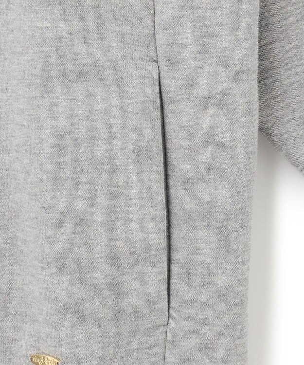 23区 【洗える】オーガニックコットンテリー ジップアップ フーディー ライトグレー系