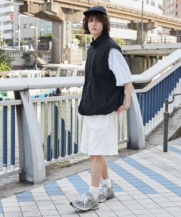 WEGO 【ウエストゴム】ヘビーウェイトカットイージーショーツ ホワイト