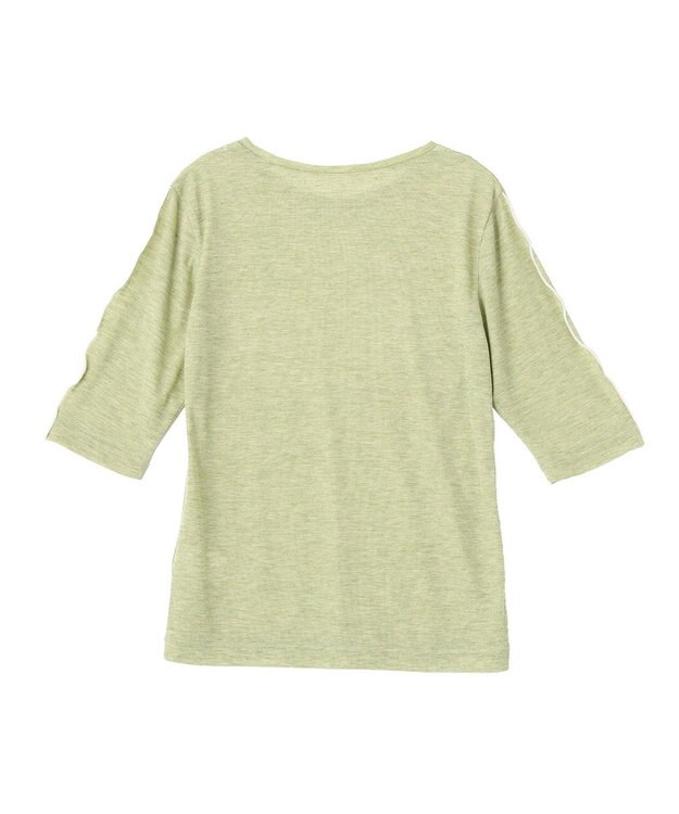 earth music&ecology ハイショクメロートップス Light Green