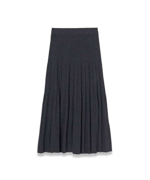JOSEPH 【洗える】メリノウールリブ　ニットスカート Smoke