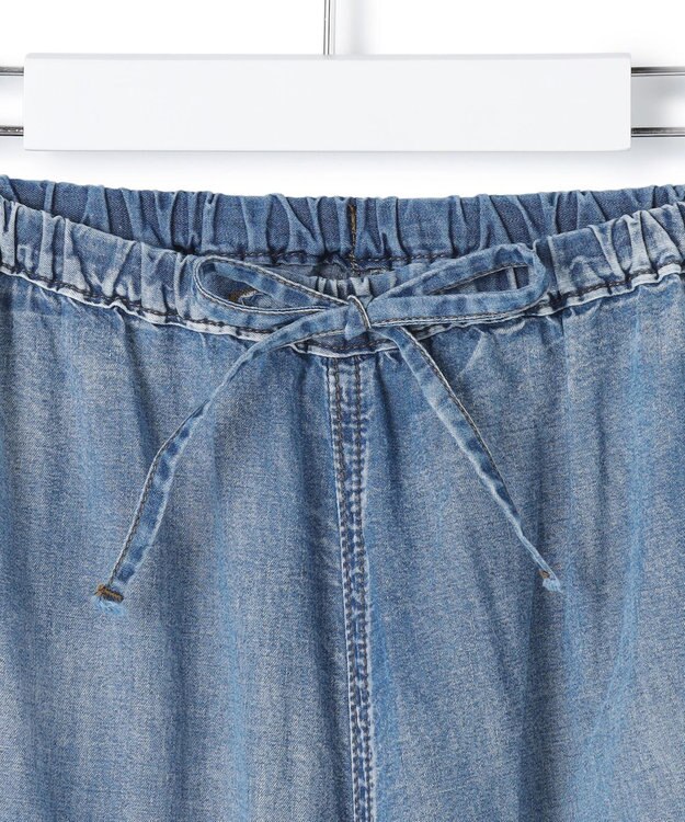 J.PRESS YORK STREET 【WOMEN】ライトダンガリー リラックスワイド パンツ ダルブルー系