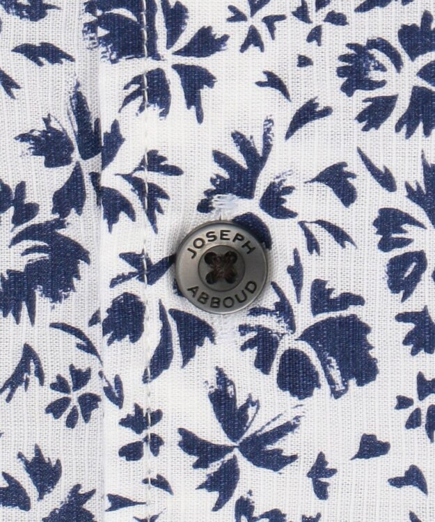 JOSEPH ABBOUD 【サスティナブル】コットンリヨセルリネンフラワープリント シャツ ネイビー系5