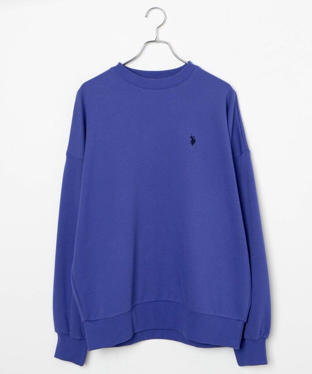 WEGO U.S. POLO ASSN.|別注ワンポイントスウェットプルオーバー パープル