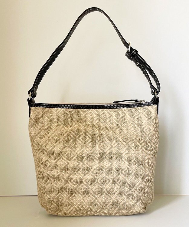 Hekhèr Le Style de Vie 【日本製 / 3WAY】ジュート×牛革 ショルダーバッグmedium ブラック