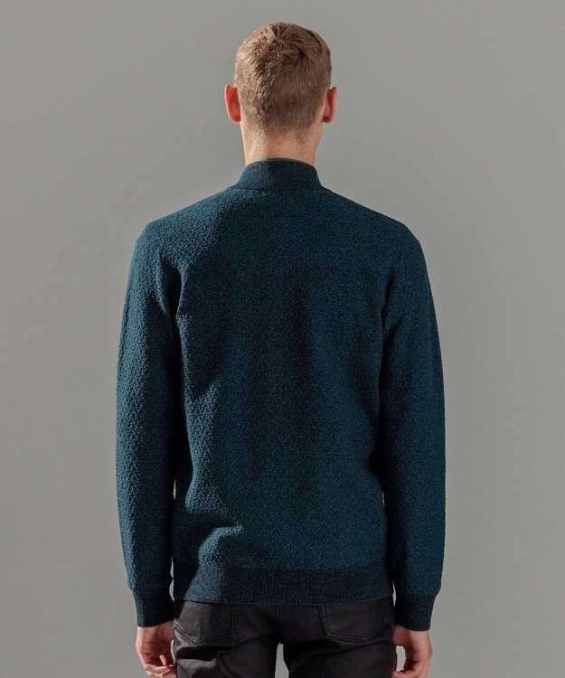 JOSEPH HOMME 【イージーケア】 ヴィスコースリンクス　ジップアップカーディガン スモーキーグリーン系