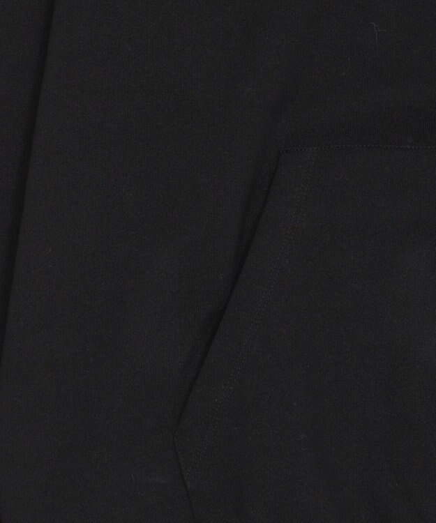 WEGO 【ユニセックス着用ITEM】エンボスステッチロゴプルパーカー ブラック