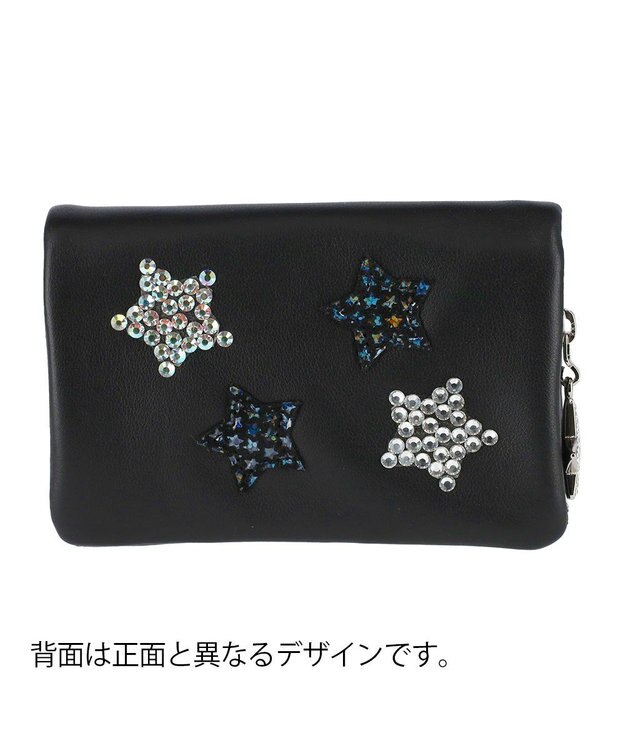 tsumori chisato CARRY きら星スター 2つ折り財布 ブラック