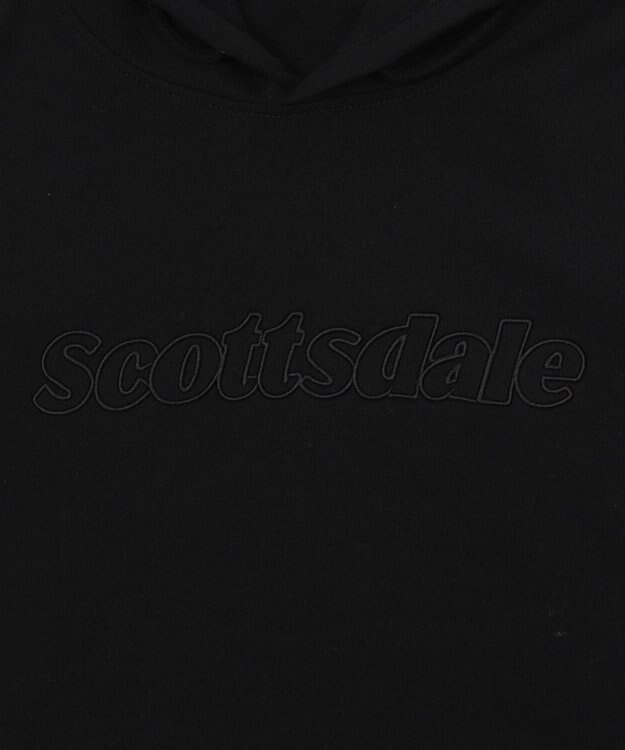 WEGO 【ユニセックス着用ITEM】エンボスステッチロゴプルパーカー ブラック