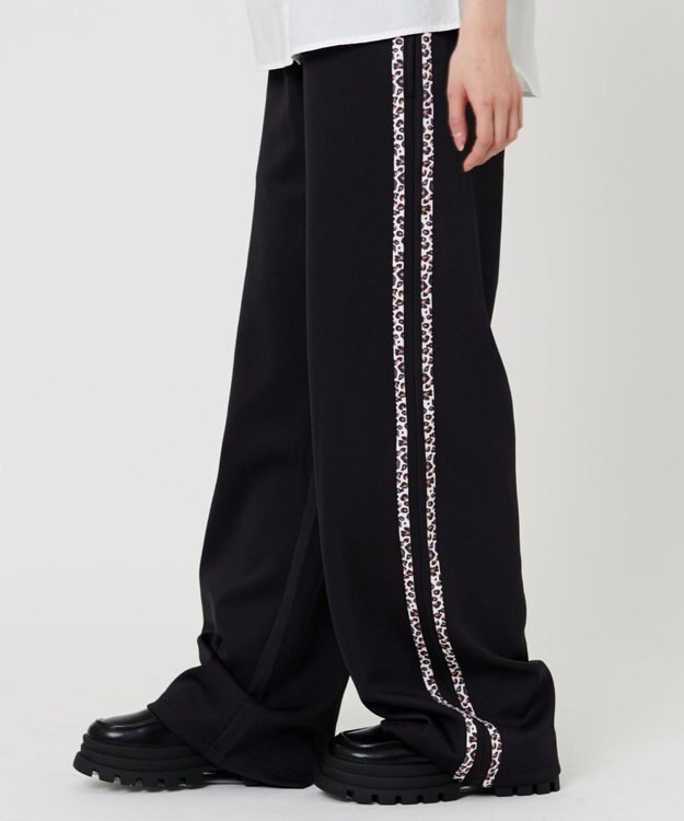 WEGO 【SCHOOL ITEM】スクールライントラックパンツ ブラック