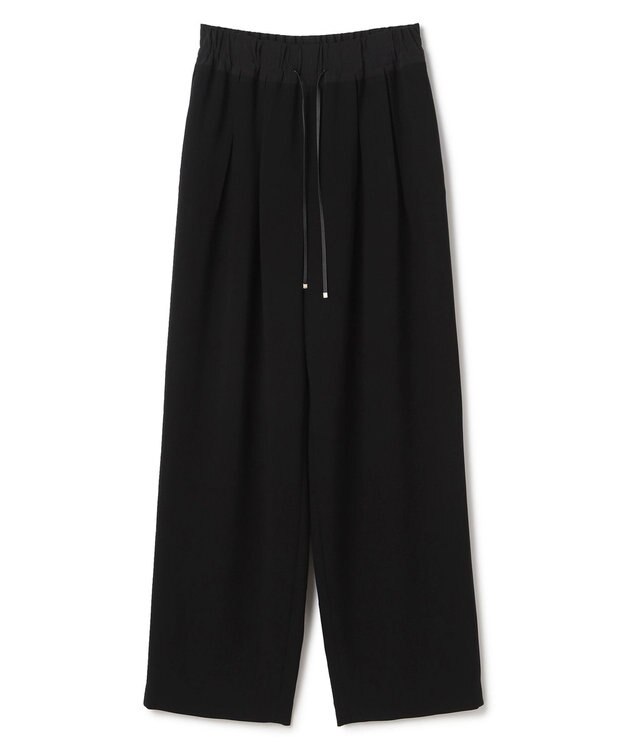 BEIGE， RUE / ドライタッチイージーセミワイドパンツ Black