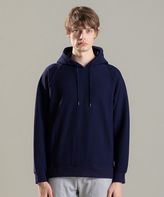 JOSEPH HOMME メッシュボンディング　パーカー ネイビー系