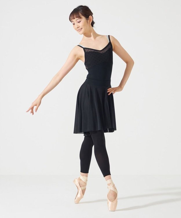 Chacott クールタイツ（レギンス）キシリトール加工 ブラック