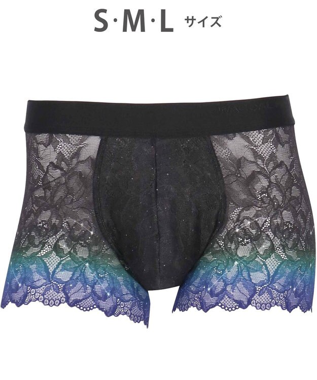 WACOAL MEN WACOAL MEN 【レースボクサー】 ボクサーパンツ フロント快適グラマラス 通気性 スカラ始末(裾部分) 前閉じ レース 下着 メンズ WT3826 /ワコールメン グレイッシュブルー