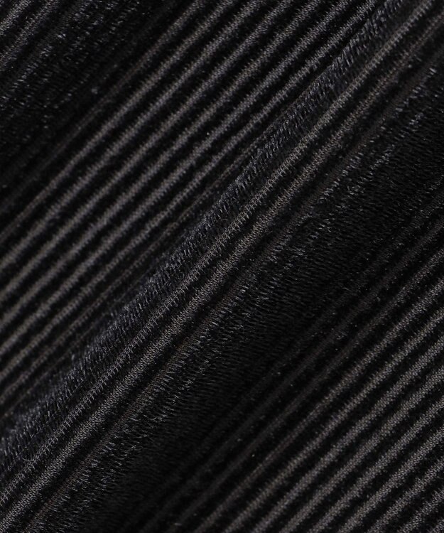 uncrave シアーベロアリブ ギャザーパンツ ブラック