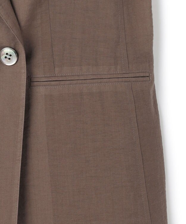 23区 【先行予約】ナイロンコットンシアーボイル ダブルジャケット ブラウン系