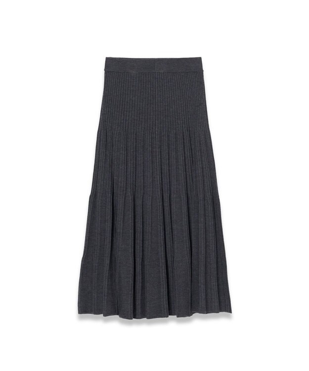 JOSEPH 【洗える】メリノウールリブ　ニットスカート Smoke