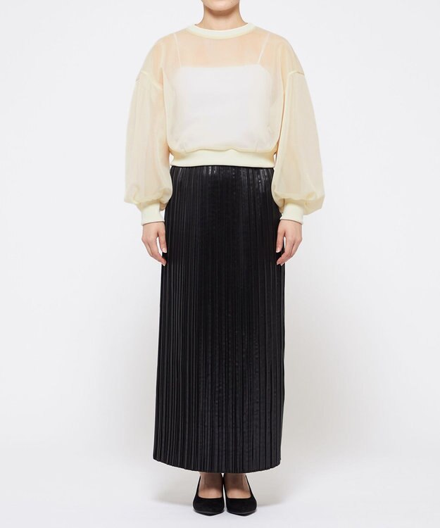 uncrave シアー ラッセル トップス（uncrave WHITE） エクリュ