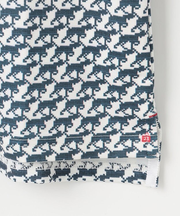 23区GOLF 【WOMEN】【吸水速乾/UVカット】ハンタードッグ柄シャツ ホワイト系5