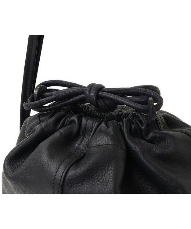 genten サステナブル巾着 大 クロ