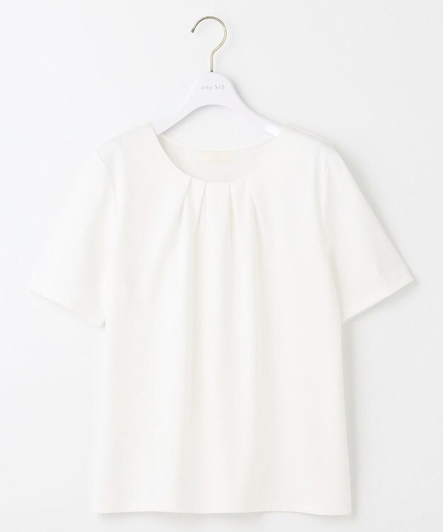 ANY SIS S 【吸水速乾・UVケア・接触冷感】コンフォートジャージークリア カットソー オフホワイト