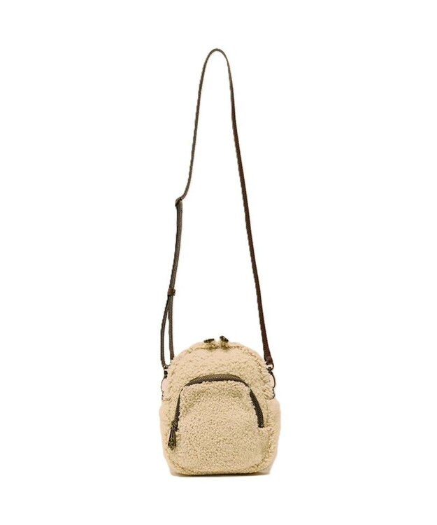 Regalo Felice 【リアルファー / お財布機能付き】ポシェット / REGALO BE(ベージュ)