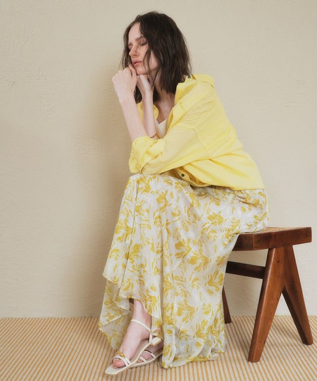 YECCA VECCA 3wayフレンチリネンシャツ Yellow