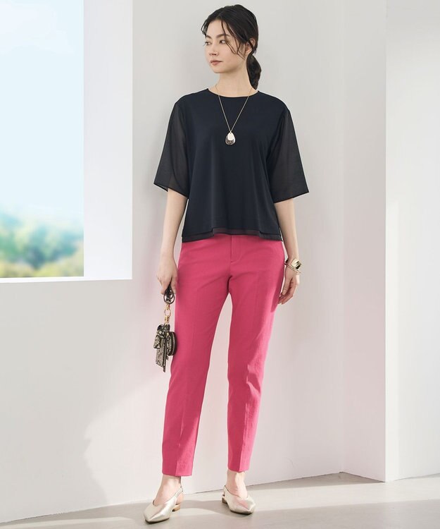 自由区 S シェルタリングテーパード パンツ ［新色］ピンク系