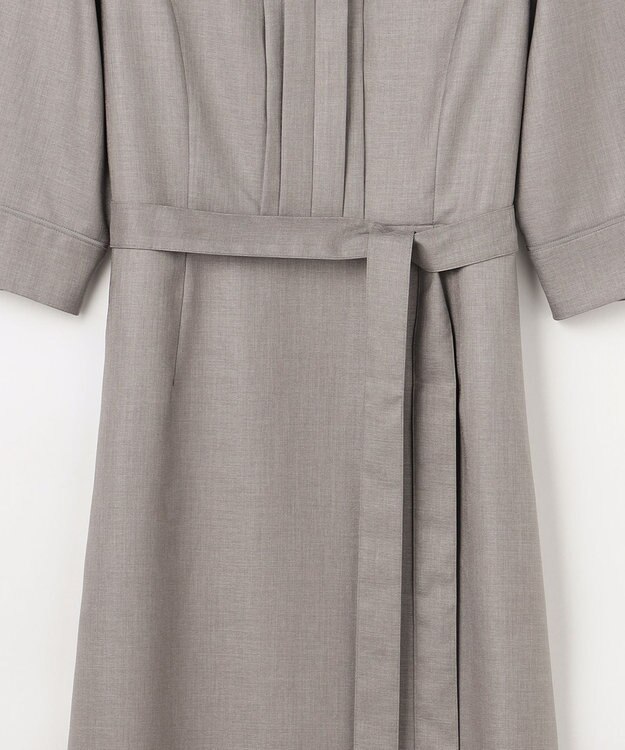 J.PRESS LADIES L OXIJEWEL ストレッチ ワンピース グレー系