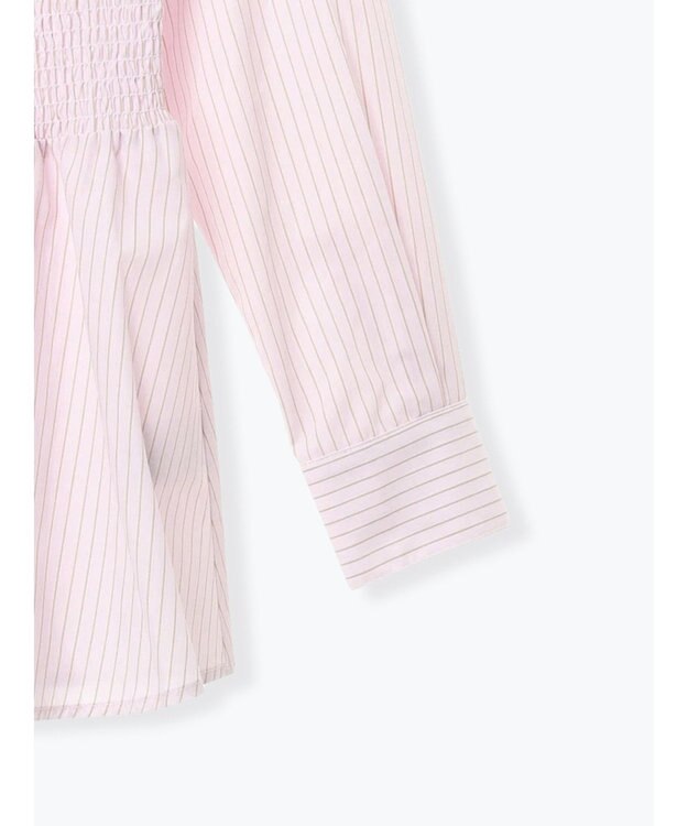 Te chichi ペプラムシャーリングシャツブラウス ピンク