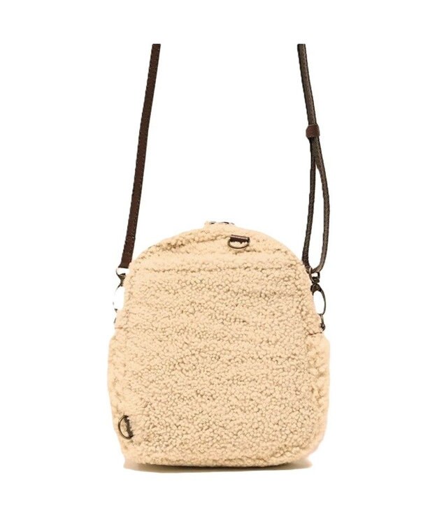 Regalo Felice 【リアルファー / お財布機能付き】ポシェット / REGALO BE(ベージュ)