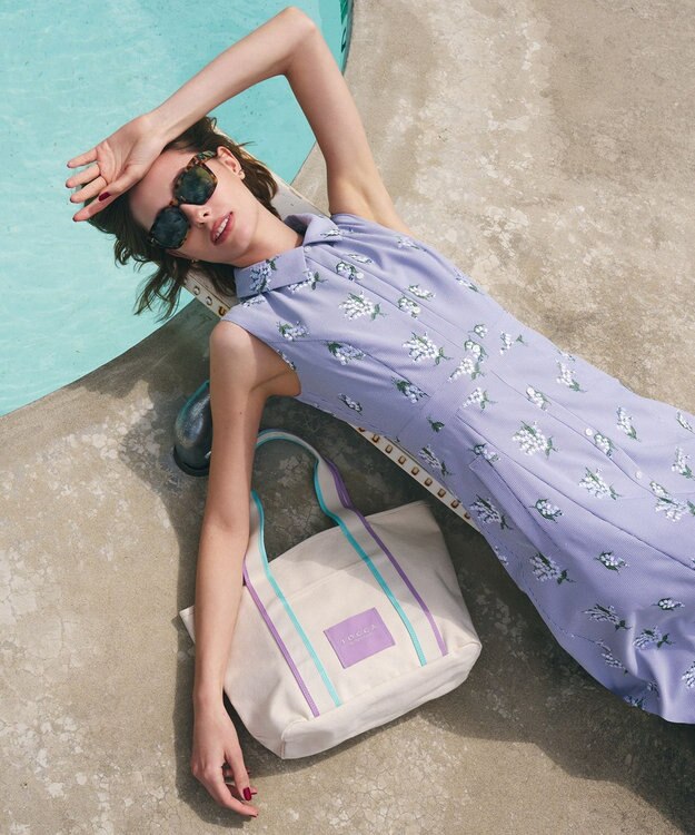 TOCCA 【WEB限定＆一部店舗限定】DANZA CANVASTOTE L キャンバストート L アイボリー系5