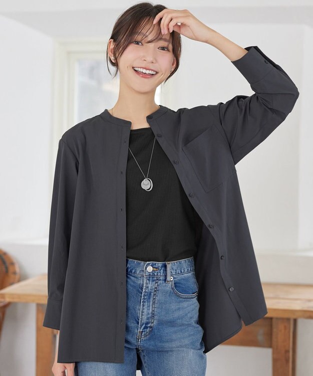 Tiaclasse ストレッチシャツラッシュガード チャコールグレー