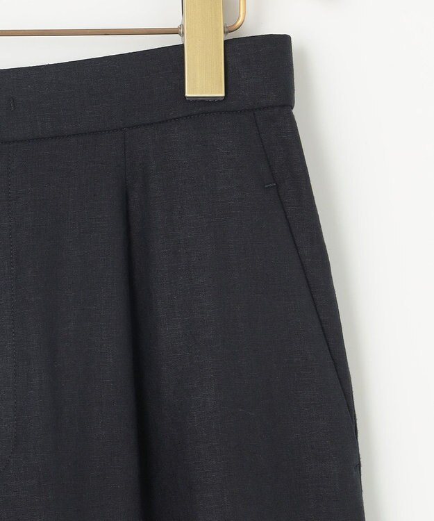 組曲 リネンレーヨンワイド パンツ ネイビー系