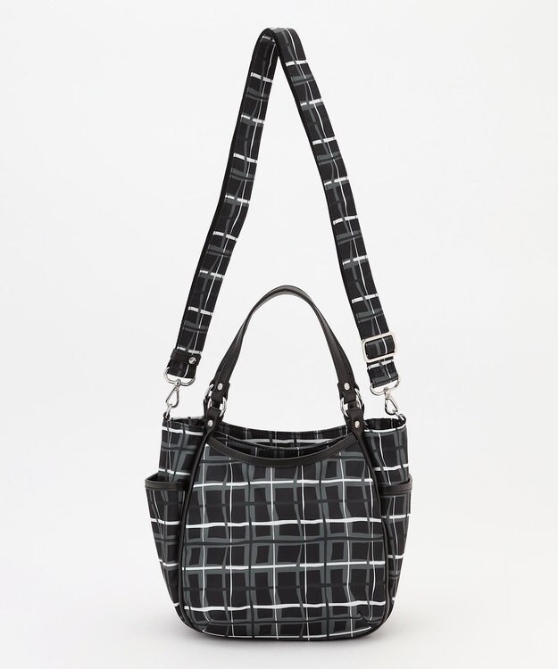 Y'SACCS ドローイングチェック2WAYミニトート ブラック