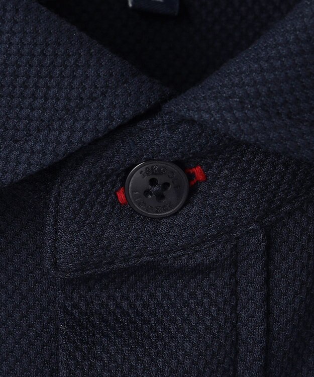 23区GOLF 【MEN】【WEB&一部店舗限定】ハニカムカノコ 半そでポロシャツ ネイビー系