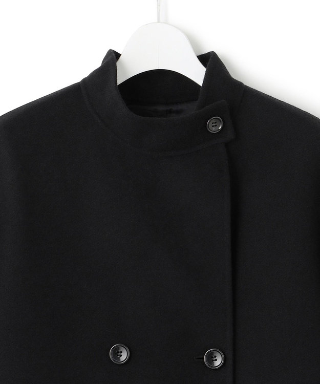 23区 【VERY掲載】MANTECOPureリバー スタンドカラーコート ブラック系