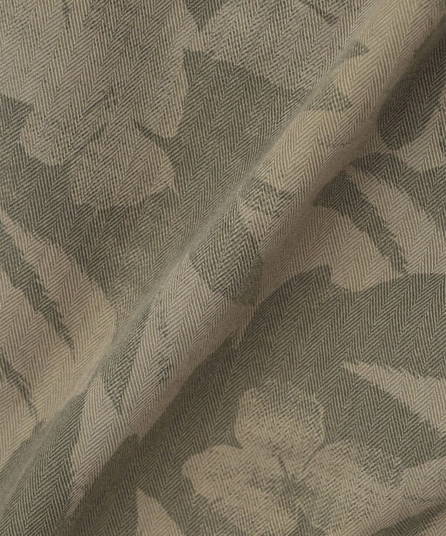 JOSEPH ABBOUD 【イタリア素材/製品染め】ボタニカルヘリンボンプリント ショーツ カーキ系6