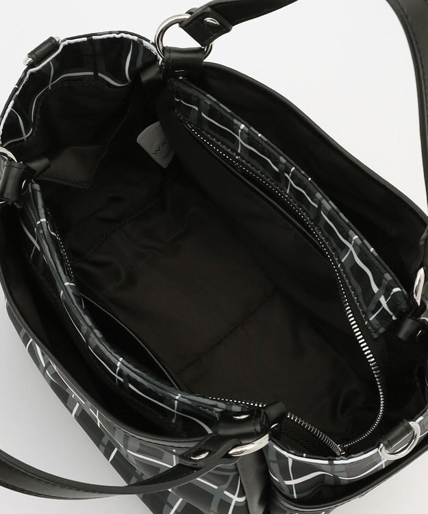 Y'SACCS ドローイングチェック2WAYミニトート ブラック