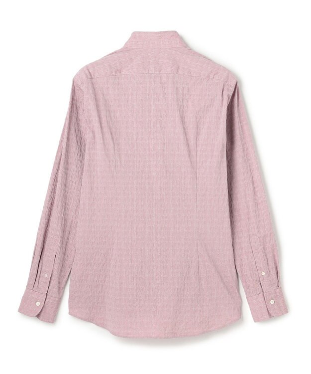 JOSEPH HOMME 新柄【オリジナル素材】ラティスジャガードストレッチ　ウィングカラーシャツ ピンク系