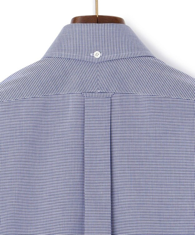 J.PRESS MEN 【PREMIUM PLEATS / 形態安定】PANAMAミニチェックシャツ/ B.D. ネイビー系3