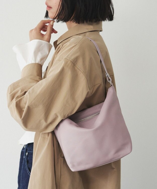 russet 《本革/360g》ソフトレザーシンプルショルダーバッグ（CE-1328-WEB） DustyPink