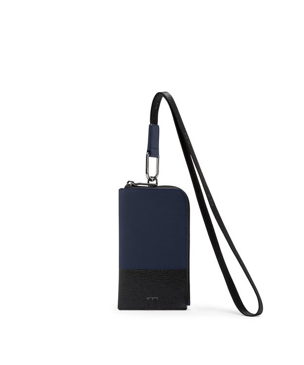 TUMI メンズ  NASSAU SLG カード・ポーチ・ランヤード NAVY/BLACK